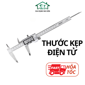 Thước Kẹp Điện Tử Kỹ Thuật Số - Có Màn Hình Led - Độ Chính Xác Cao - Chất Liệu Thép Cacbon Siêu Bền Chống Mòn Gỉ