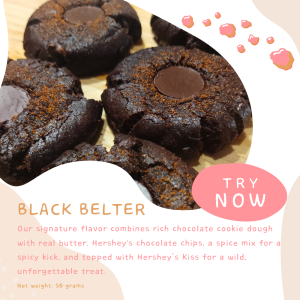 Black Belter Cookie by Wild Krumbz (50 grams)