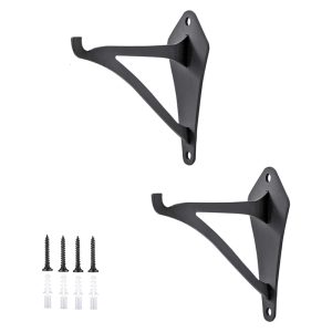 2Pcs Plant Hangers Sturdy Iron Wall Mounts Metal Hanging Brackets For Bird Feeders Planters Outdoor Decoration Use