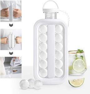 เครื่องทําน้ําแข็งแบบพกพาแม่พิมพ์น้ําแข็ง 2 in 1 แม่พิมพ์ขวดน้ําใช้สําหรับงานปาร์ตี้ที่บ้านเบียร์น้ําผลไม้แชมเปญ DIY ครัวเครื่องมือกาต้มน้ํา