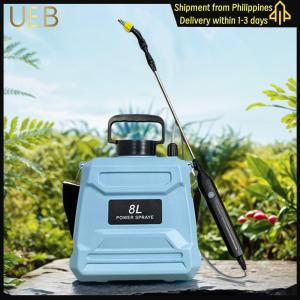【UEB】 8L Garden Flower Spraying Equipment with Adjustable Shoulder Strap Electric Garden Sprayer Retractable Wand for Yard Lawn