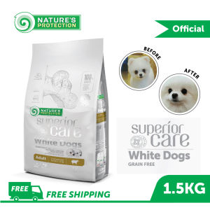 Tear Stains Off - Lamb (1.5KG) White Dog Adult Dry Food Superior Care - Natures Protection