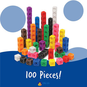 100Pieces 2CM Block Cube Toys Building Math Learning Early Educational Rubiks Cubes Gift for Kids