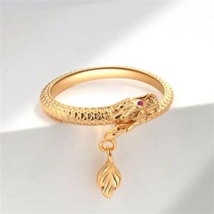 [Cutewomen2020] S925 Silver Small Spirit Snake Ring Men and Women Niche Design Tail Ring Open Index Finger Ring Fashion Personalized Ring Accessories