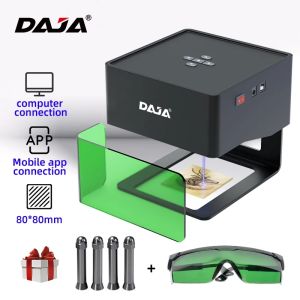 DAJA DJ6 Laser Engraver Mini Porable Laser Engraving Machine 3000mw Fast Logo Mark Printer Cutter Woodworking Wood Plastic