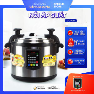 Nồi áp suất điện đa năng Gali 17 lít 1800w hẹn giờ nấu và thời gian hầm theo nhu cầu bảo hành 12 tháng chính hãng Alate store