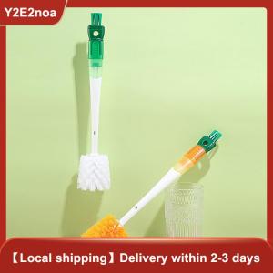 【Y2E2noa】 5 In1 Cartoon Bottle Brush Set Long Handle Home Multifunctional Cup Brush Cleaning Brush Head Kitchen Cleaning Accessories
