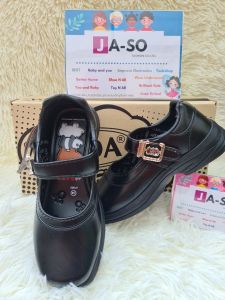 รองเท้านักเรียน รองเท้านักเรียนหญิงสีดำ ADDA รองเท้ามัธยมหญิง รองเท้านักเรียนลายหมีบาร์แบร์ ไซส์34-42 พร้อมส่ง🔥