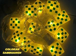 Lampu LED Hias Ketupat Dekorasi Lebaran / Ramadhan Premium Ketupat Lampu Tumblr