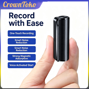 Mini Voice Activated Recorder Magnetic Digital Audio Recorder Long Battery Hidden Recorder Meeting Interviews Class WTT