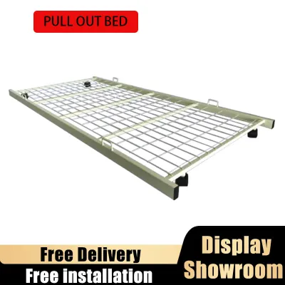 👍PULL OUT BED(FREE DELIVERY)Type LC101 Black/IVORY Single Bed frame