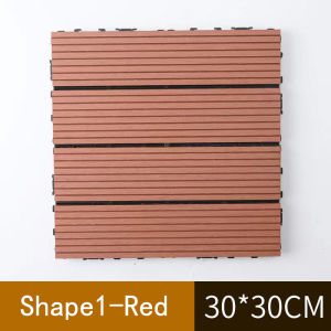 【GG】30x30cm Interlocking Flooring Deck Tiles Wood Indoor Outdoor Garden Wooden floor tile splicing decoration outdoor decorative floor Waterproof carbonized solid wood wood floor