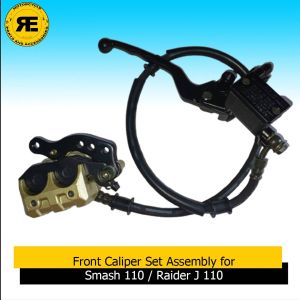 Front Caliper Set Assembly for Suzuki Smash 110 / Raider J 110 | Complete Disc Brake Caliper Replacement