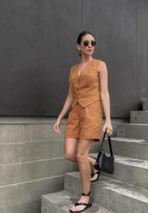 juliet Fashion Casual Plain Color Pants and Vest Waistcoat Set Terno for Women  - xs to large - stretchable - multi way to wear - premium quality  - excellent quality  - made of imported fabric  - classy and elegant  - fabric from abroad  - soft and comfo