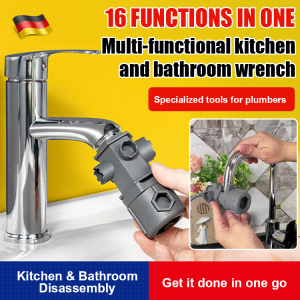 🔥HOT🔥Multifunctional disassembly tool Face wrench Special for faucet valve core Universal kitchen and bathroom hardware tools Kitchen and bathroom multifunctional repair wrench 水龙头维修板手工具 厨卫多功能修理板手