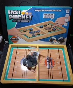 01005 Bộ Cờ Búng Xuyên Lỗ Bằng Gỗ Kích Thước 38cm - Board Game Funny Pucket ( Cross Fire )