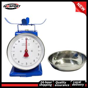 【Free Shipping】 10Kg Stainless Steel Mechanical Kitchen Scale with Removable Tray for Accurate Baking and Cooking Weight Measurement