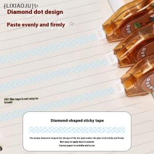 [LIXIAOJU] 2Pcs Cartoon Capybara Press-On Dot Glue Roller Glue Tape Large Capacity Double-sided Adhesive Dispensing Pen Hand Account Tape