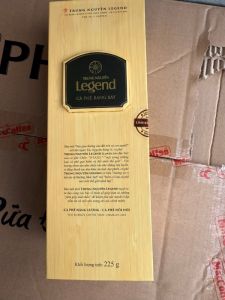 Cà phê Chồn Trung Nguyên Legend - Hộp 225g - Màu sánh đậm mùi thơm rất đặc biệt êm dịu và lâu hơn