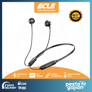 ECLE Premium Sport Headset Earphone Bluetooth - in-ear Extra Bass - Noise Cancelling - Waterproof Sport Neckband