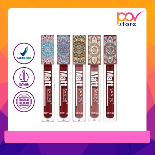 SANIYE Lip Matte Lipstik Tahan Lama Waterproof Matte Murah Bibir Kosmetik L1181 | POV STORE
