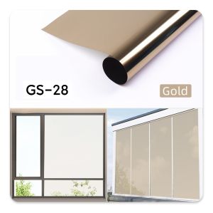 2M*45CM BHW Solar Film Window Glass Film one-way mirror Film Daytime Heat Control Anti-ultraviolet Self-Adhesive Waterproof Glass Wallpaper window