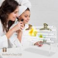 Acrylic Hair Accessories Organizer Holder,360-Degree Rotating Claw Clip Organizer,Hair Clip Organizer Display Clear Stand for Dressing Table for Women and Girls. 