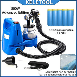 High Power Electric Paint Sprayer 1100W Copper Nozzle 1000ml Adjustable Spray Gun Home DIY Painting Tool