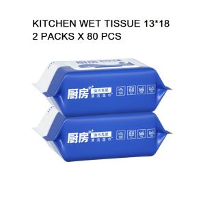 Duo-Pack Microfiber Kitchen Wipes 80pcs High-Quality Oil-Deactivating Towels for Durable Cleaning