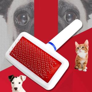 Pet Grooming Slicker Brush for Dogs and Cats - Recommended by Professional Pet Groomers - Cat Comb Grooming Dog Comb Grooming Hair Fur Removal SBrush Deshedding Brush Slicker For Pet Puppy Dog Pet Comb Cat Comb Dog Comb