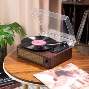 Middix Vinyl Bàn Xoay Máy Nghe Nhạc Retro Máy Hát Stereo Loa Bluetooth Chống Bụi Bao Phủ Máy Ghi Âm