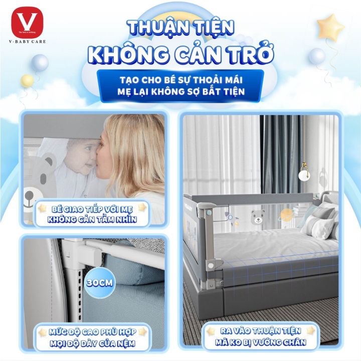 (NÂNG CẤP) Thanh Chắn Giường Cho Bé V-BABY N1S/N2 & N1 & N002 Cao Cấp ...