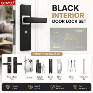 Alloy Door knob Main Door Lock Set Anti-theft Solid Handle Core Silent Doorlock Hardware Heavy Duty