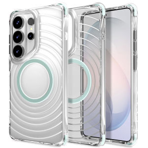 New Luxury Clear Transparent Case For Samsung Galaxy S26 S25 S24 Ultra Plus + 5G Phone Shell Magnetic Wireless Charge Shockproof Clear Hard Cover