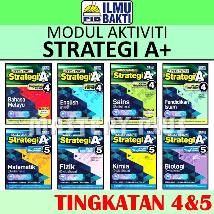 MODUL AKTIVITI STRATEGI A+ TINGKATAN 4 & 5/ FORM 4 &5 SPM KSSM BUKU ...