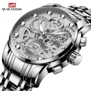 VAVAVOOM Mechanical Watches Classic Mens Watches Luxury Skeleton Man Clock Men Automatic Wristwatch Quartz Watch