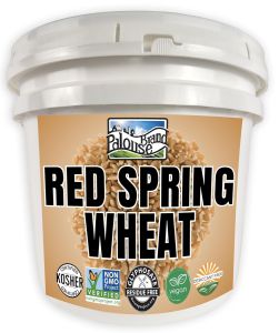 Certified Glyphosate Residue Free Hard Red Spring Wheat Berries    25 LBS    Emergency Food Storage Bucket    Non-GMO    Grown on Our Family Farm    Bulk
