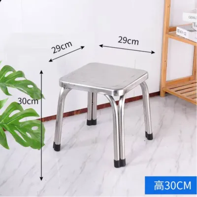 Full Stainless Steel Chair / Stool [Round/Square] 22cm-30cm-35cm-47cm-55cm