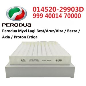 Air-Cond Filter/ Cabin Air Filter Perodua Myvi Lagi Best / Aruz / Alza / Bezza / Axia / Proton Ertiga 999 40014 70000 014520-29903D white box