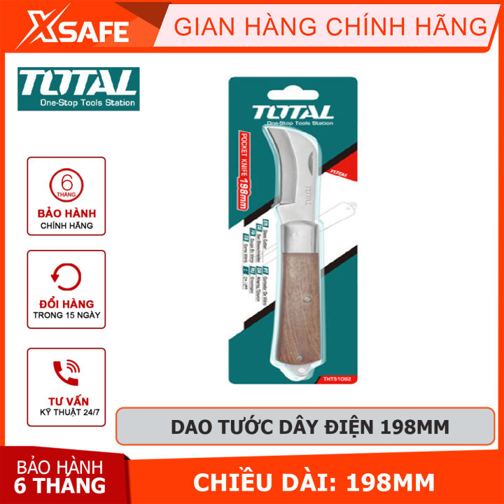 Dao tuốt dây điện Total THT51082 | dụng cụ tướt dây điện size 198mm Độ ...