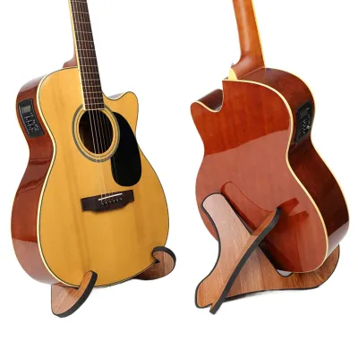 Portable Wooden Ukelele Stand Holder Portable Wood Ukulele Stand for Small Guitar Violin Banjo Mandolin