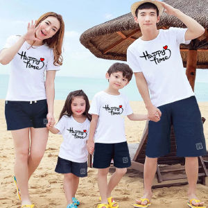 kaos keluarga fam happy time baju family seragam hangout tshirt distro