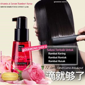 Termurah - JCKOO Korean Perfect Hair Serum Rambut 70 ML Rose Extract ORI / Serum Rambut Pria Wanita Vitamin Rambut Ellips Serum Rambut Rontok Rusak Serum Rambut Rusak dan Kering / Vitamin Rambut Keratin Spa Hair Tonic Penebal Minyak Rambut Penumbuh Rambut