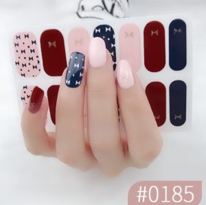 Nail Stickers (14pcs / sheet) Waterproof and Durable Art Sticker Ready Stock suitable for pregnant lady Pelekat Kuku Stiker Seni Kalis Air dan Tahan Lama Stok Sedia sesuai untuk ibu mengandung