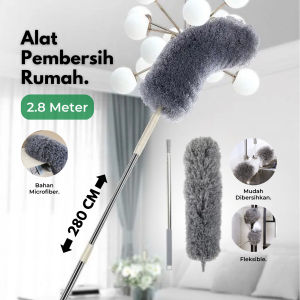 Kemoceng Alat Pembersih Rumah / Kemoceng Bulu Microfiber / Gagang Panjang 280 cm