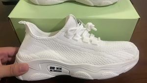 [Free Shipping] Lightweight sports mesh breathable height-increasing versatile summer new thick-soled womens shoes for petite individuals