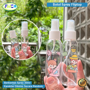 Botol Semprot Spray Motif 30ml Botol Fliptop Tempelan Stiker Random Beruang Botol Ulir Cute Girls Travel Bottle Serbaguna Lucu Bagus Murah Kosong