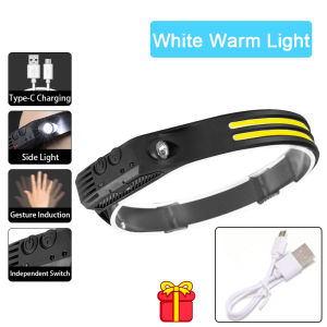 Headlight Flashlight COB LED Head Lamp Outdoor USB Rechargeable Waterproof Headlamp Flashlight