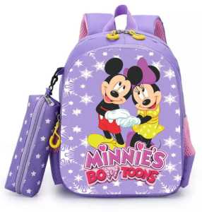 # MallKita Tas Sekolah Anak Perempuan SD TK Mikky minny 2in1 Tas Ransel Sekolah Anak Wanita terbaru