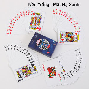 Bài Tây Mặt Nạ Siêu Đẹp Nhựa Dẻo – Nền Trắng Đen Chống Thấm Nước Chống Gấp Bài Chơi Poker Sáng Tạo Độc Lạ Cao Cấp